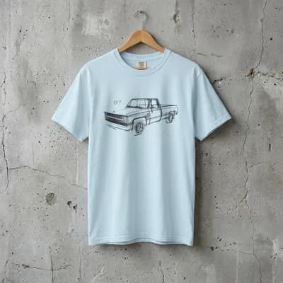 1987 Chevy C10 Squarebody Pickup Truck Sketch Premium T-shirt